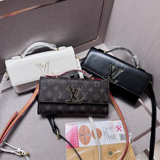 Luxe Texture Leather Handbag  019