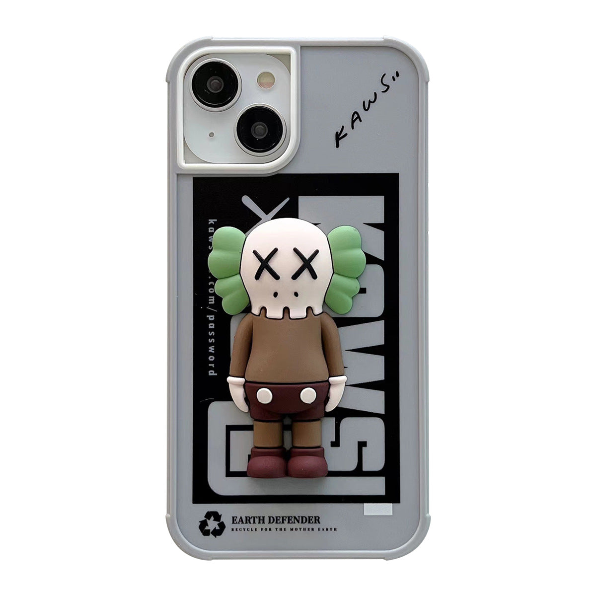 Muñeca de pie x gris estuche para iPhone