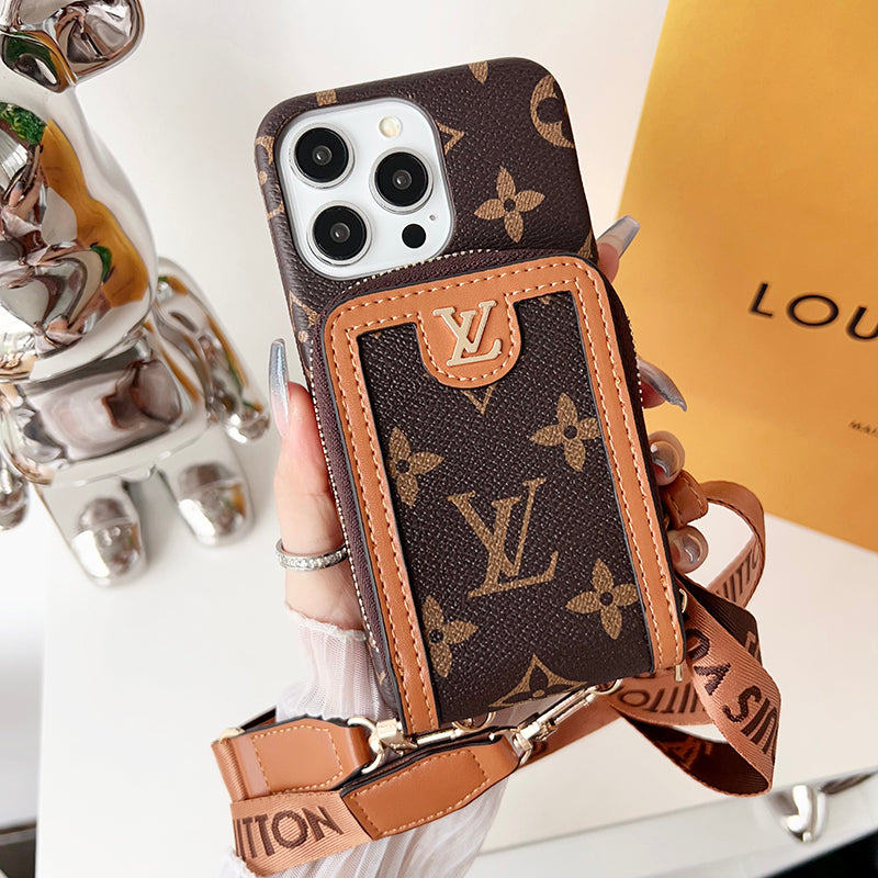 Lou GG Card Holder Chain iPhone Case