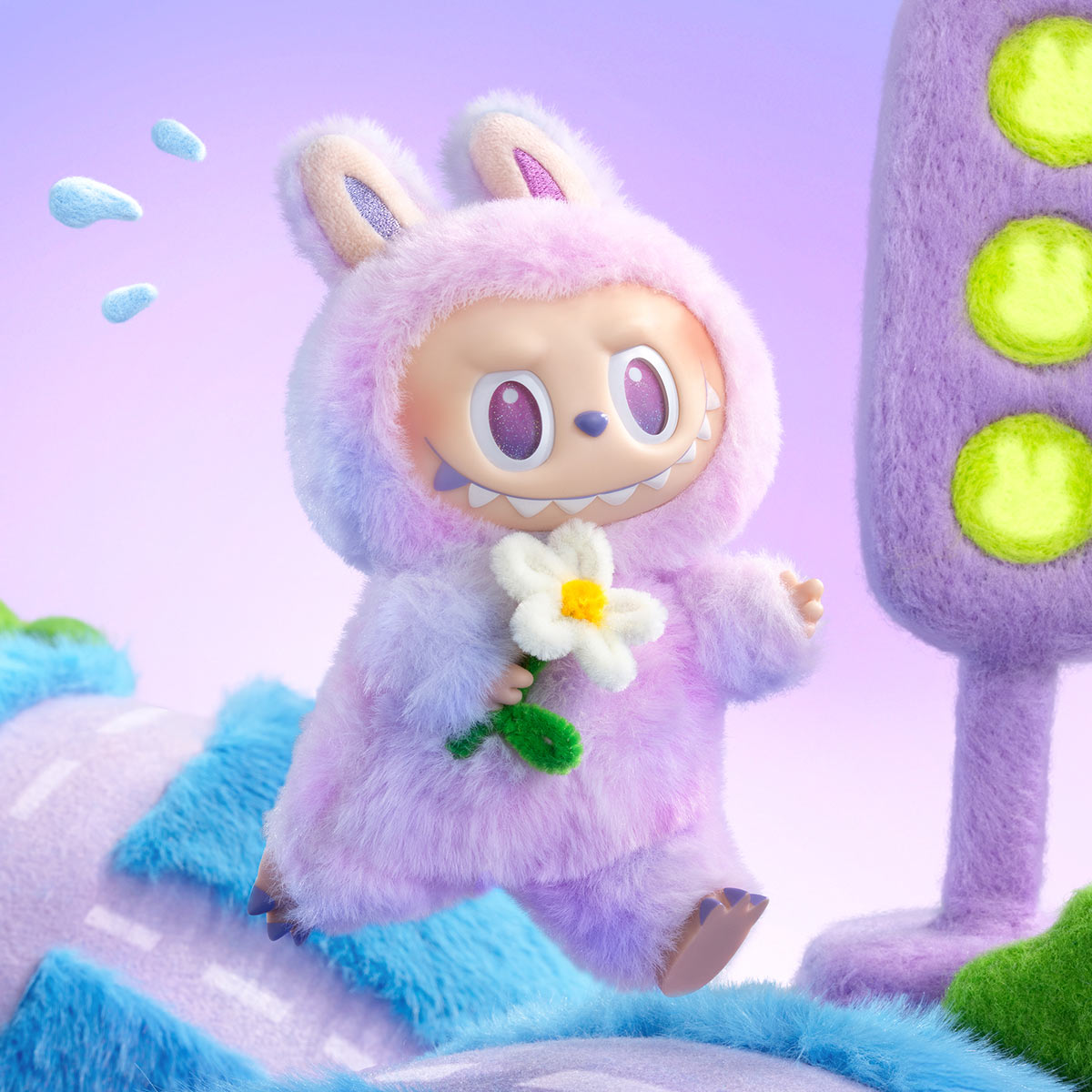 Pop Mart V3 The Monsters Labubu Big into Energy Series - Vinyl Plush Pendant (Blind Box)