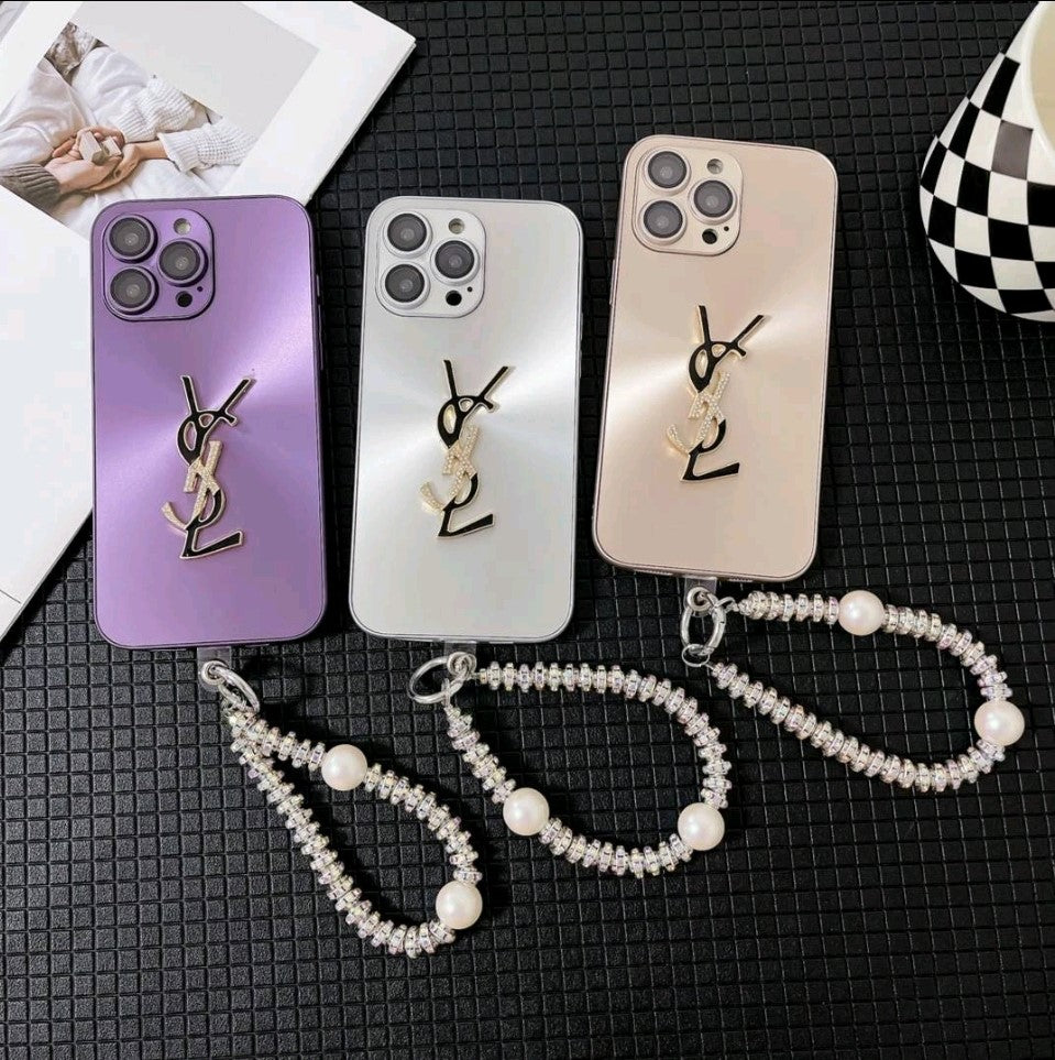 Y-S-L Shine x Mono iPhone Case With Chain