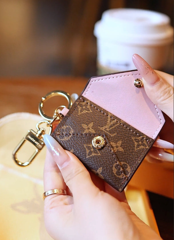 Keychain phone bag crafted by a celebrity designer