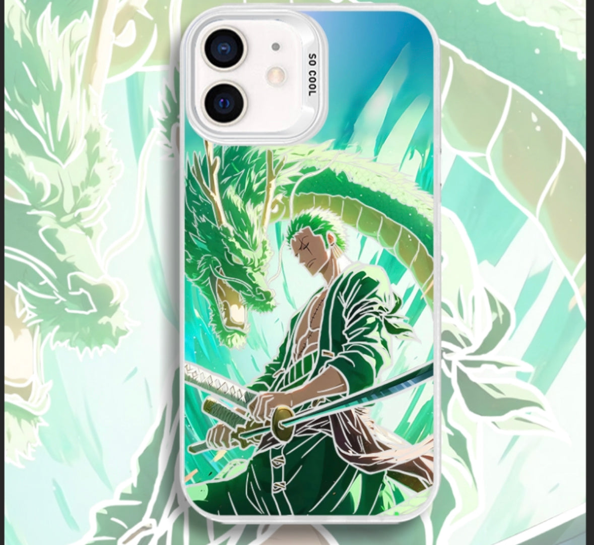 Case de teléfono de anime de one pieza de Zoro