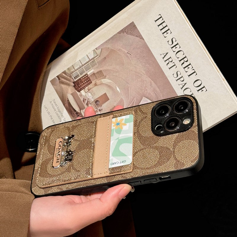 COA -Kartenbeutel Leder iPhone Hülle