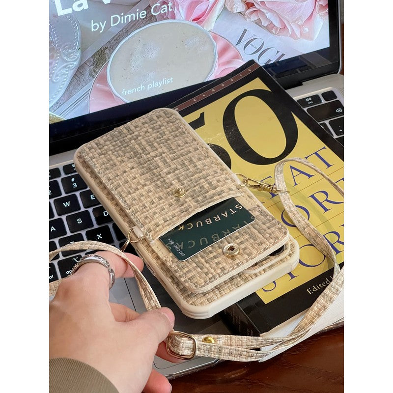 PRA Weave Card Bag Crossbody iPhone