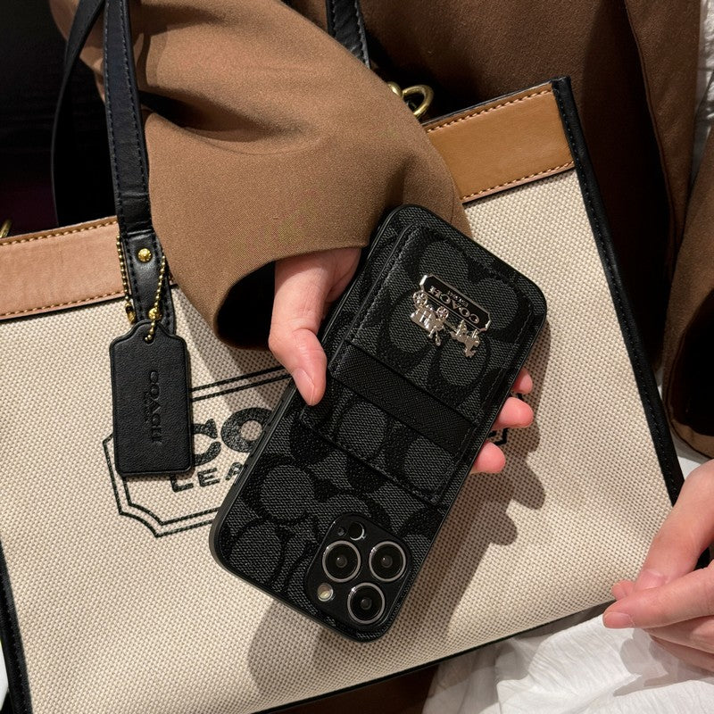 COA -Kartenbeutel Leder iPhone Hülle