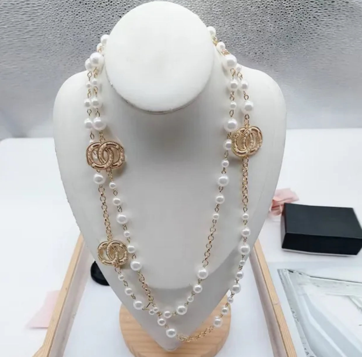 Luxury Fashion Pearl Necklace Classic Vintage Jewelry