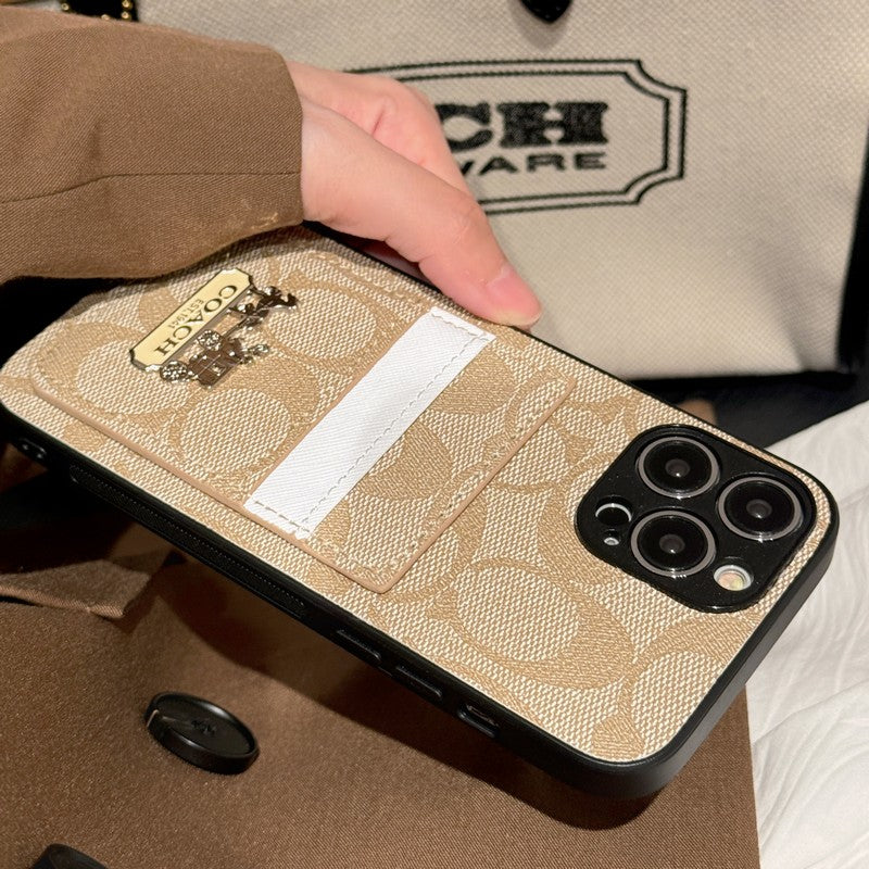 COA -Kartenbeutel Leder iPhone Hülle