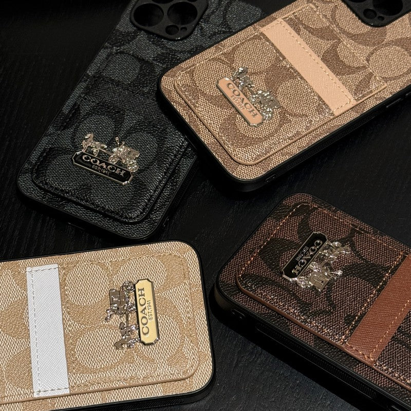 COA -Kartenbeutel Leder iPhone Hülle