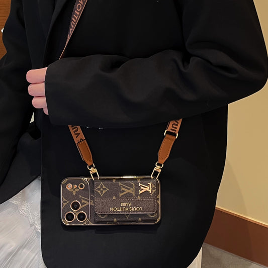 New Classic Luxury Card Holder Phone Case for iPhone Series