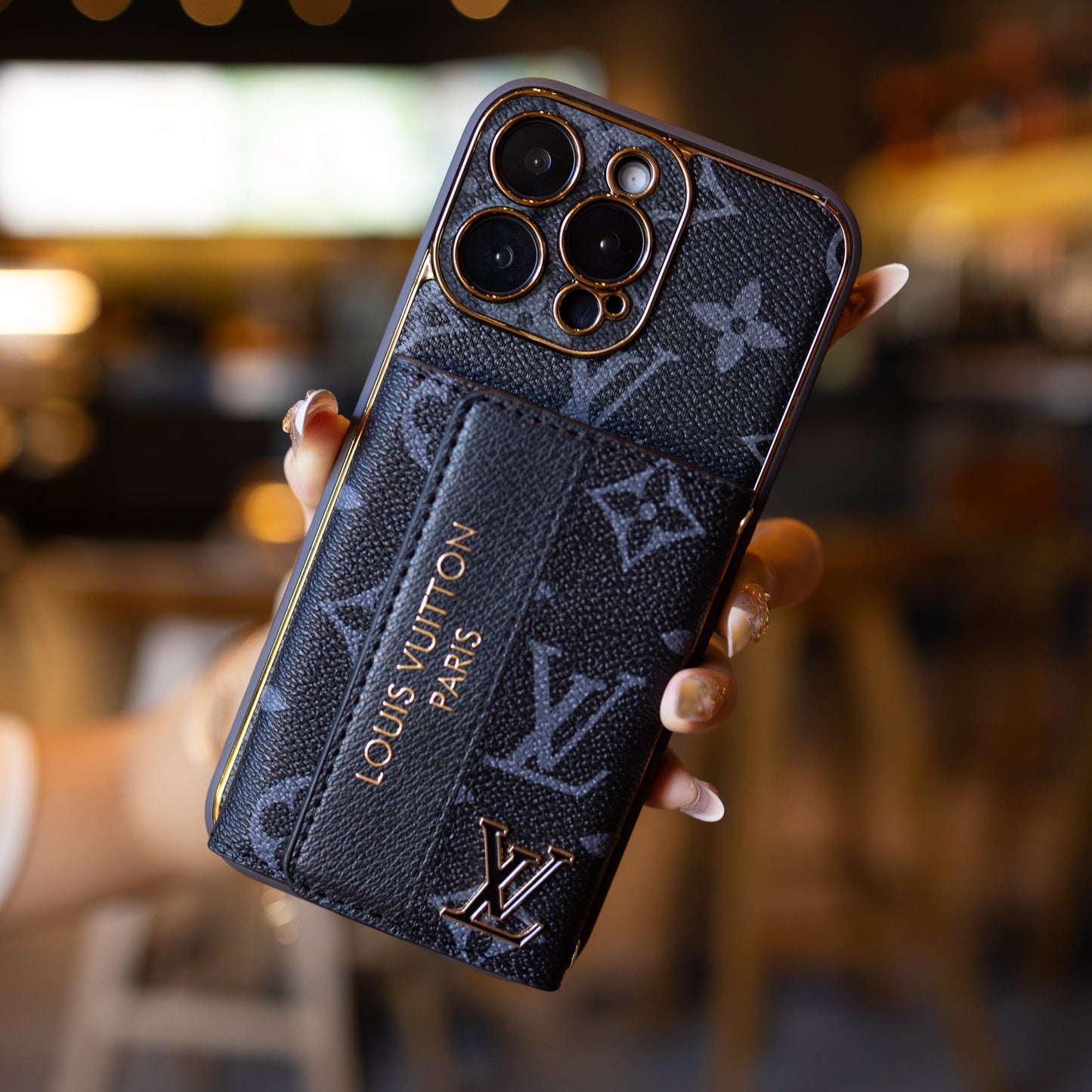 New Classic Luxury Card Holder Phone Case for iPhone Series