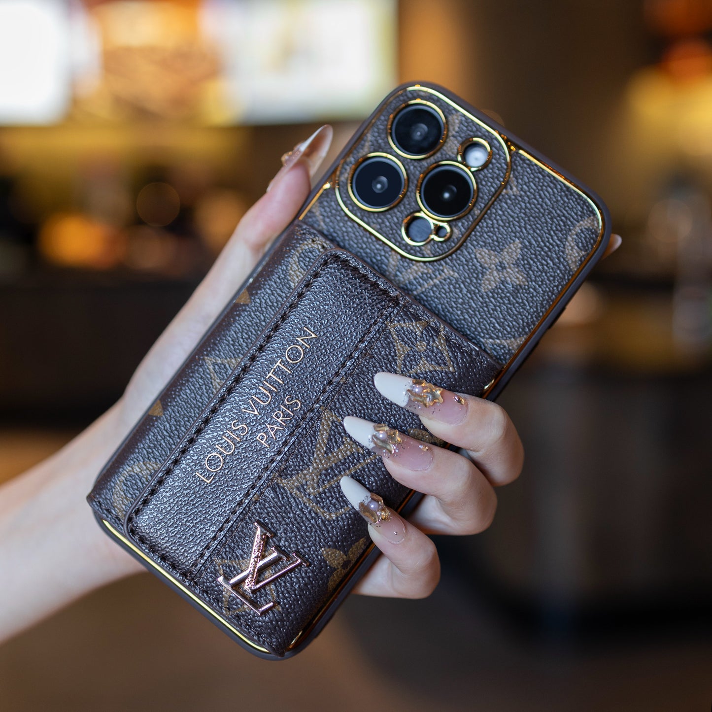 New Classic Luxury Card Holder Phone Case for iPhone Series