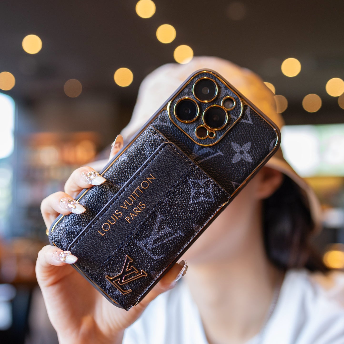 New Classic Luxury Card Holder Phone Case for iPhone Series