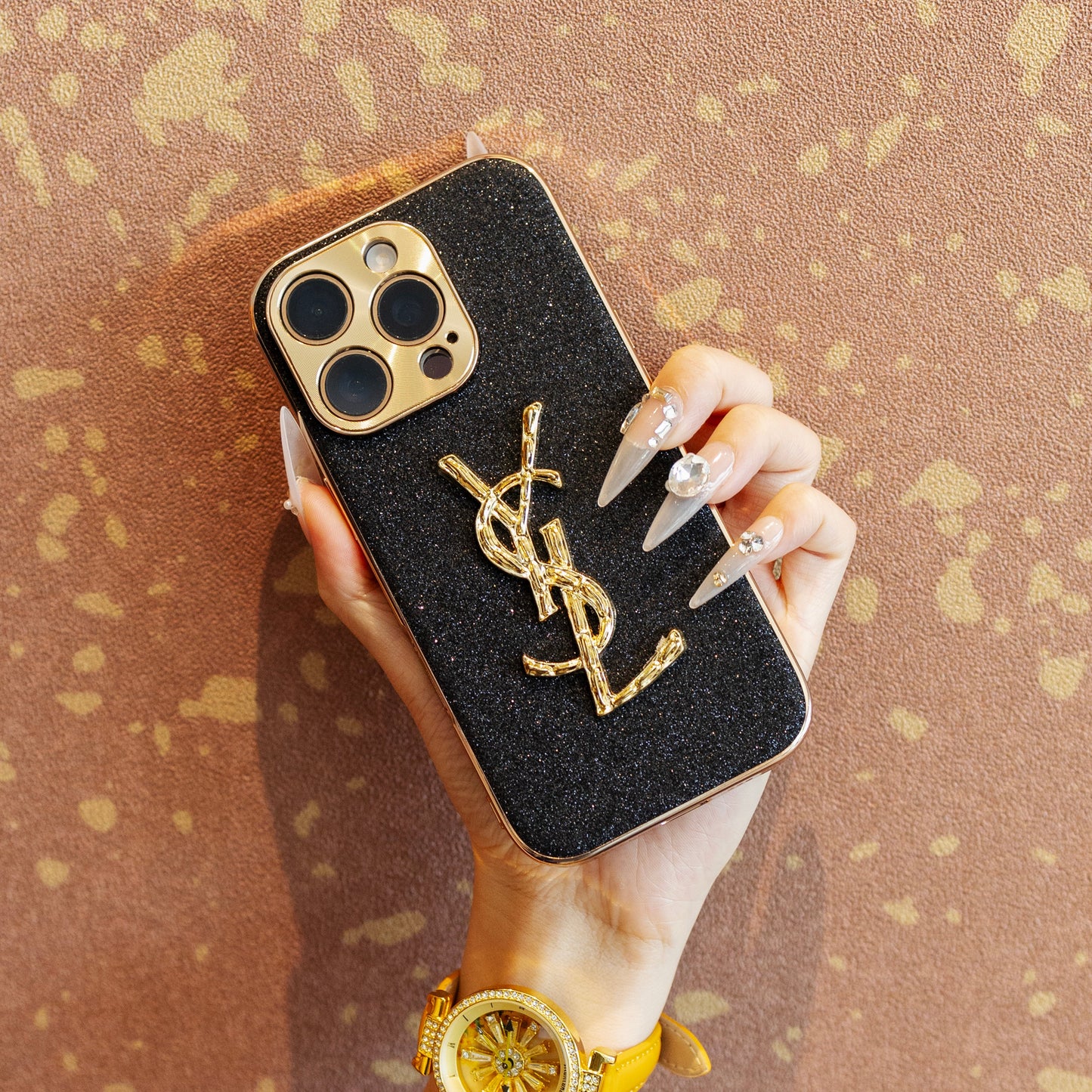 Y-S-L x Premium Shine Series iPhone Case