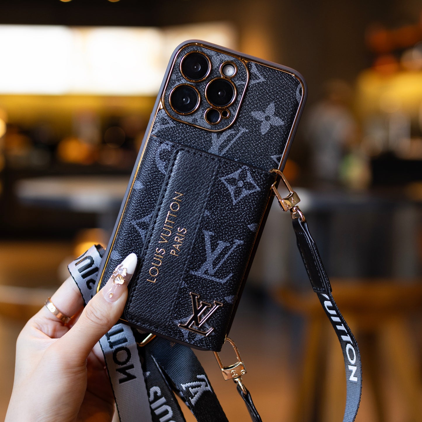 New Classic Luxury Card Holder Phone Case for iPhone Series