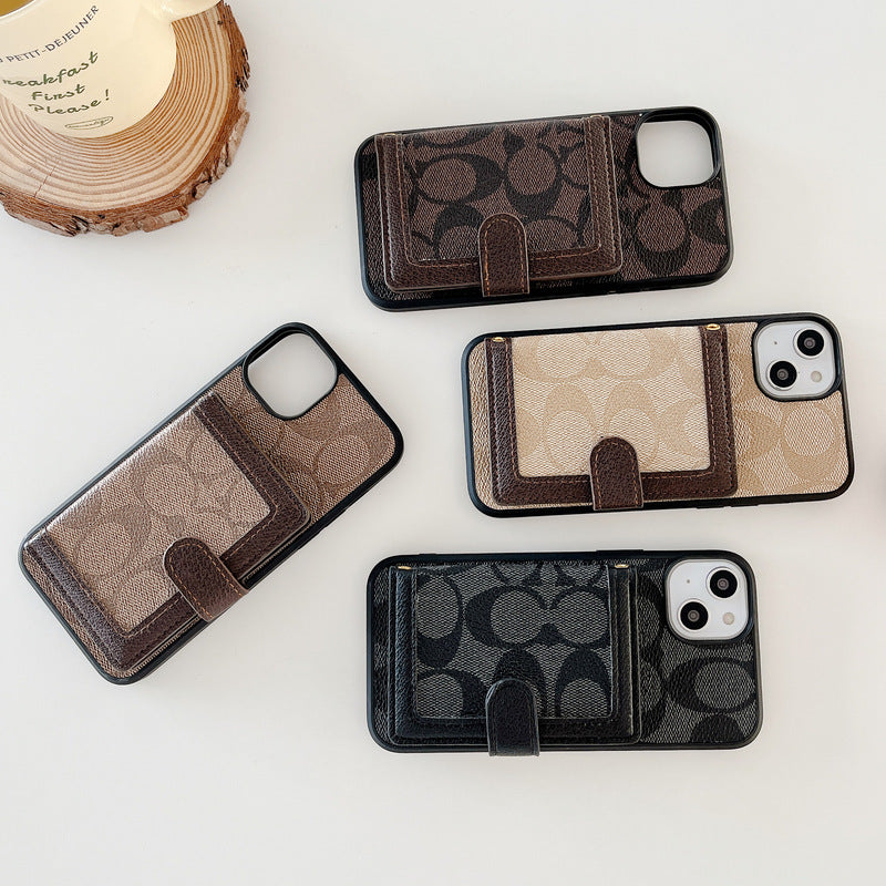 Custodia per iPhone Coach con portafoglio e cinturino tra Crossbody -xk240402