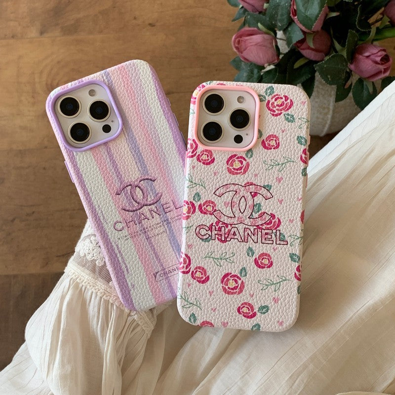 CC Flower Leder iPhone Hülle