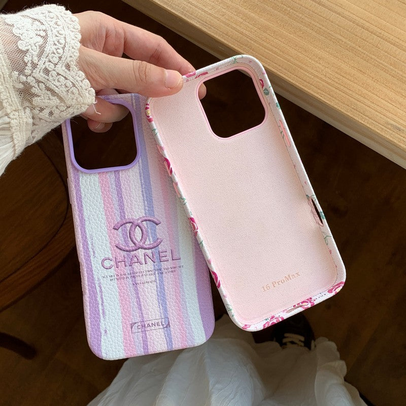 CC Flower Leder iPhone Hülle