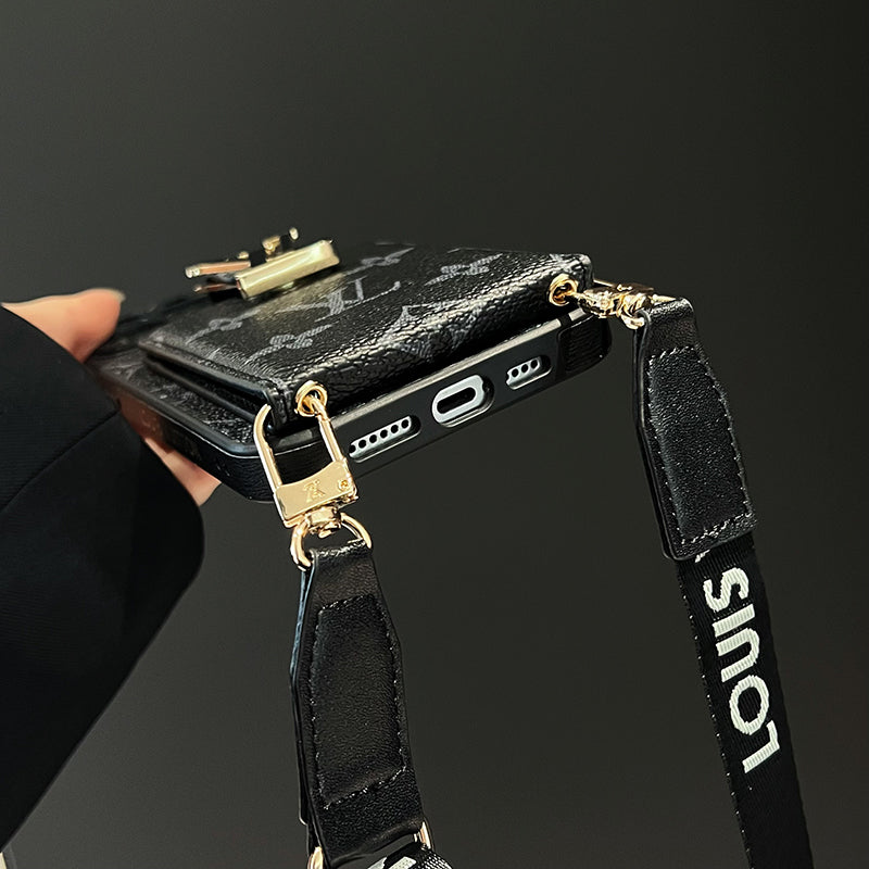 Lou Card Borse Chain Black IPhone Case