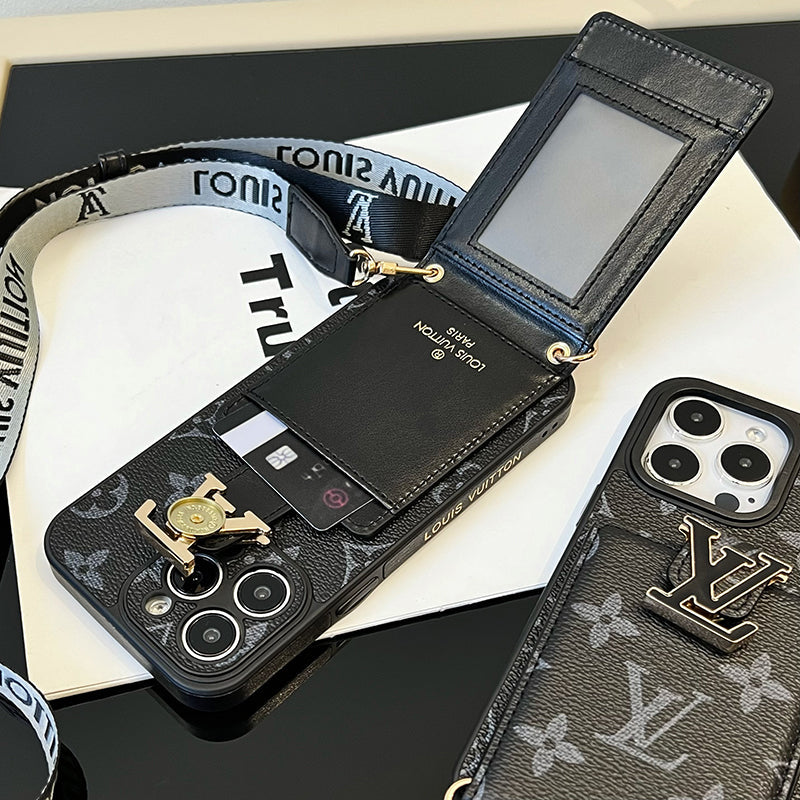 Lou Card Borse Chain Black IPhone Case