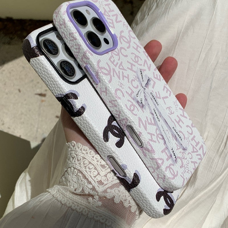 CC顏色皮革iPhone盒