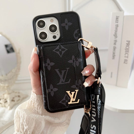 Lou lateral bolsa de cartão crossbody color iphone