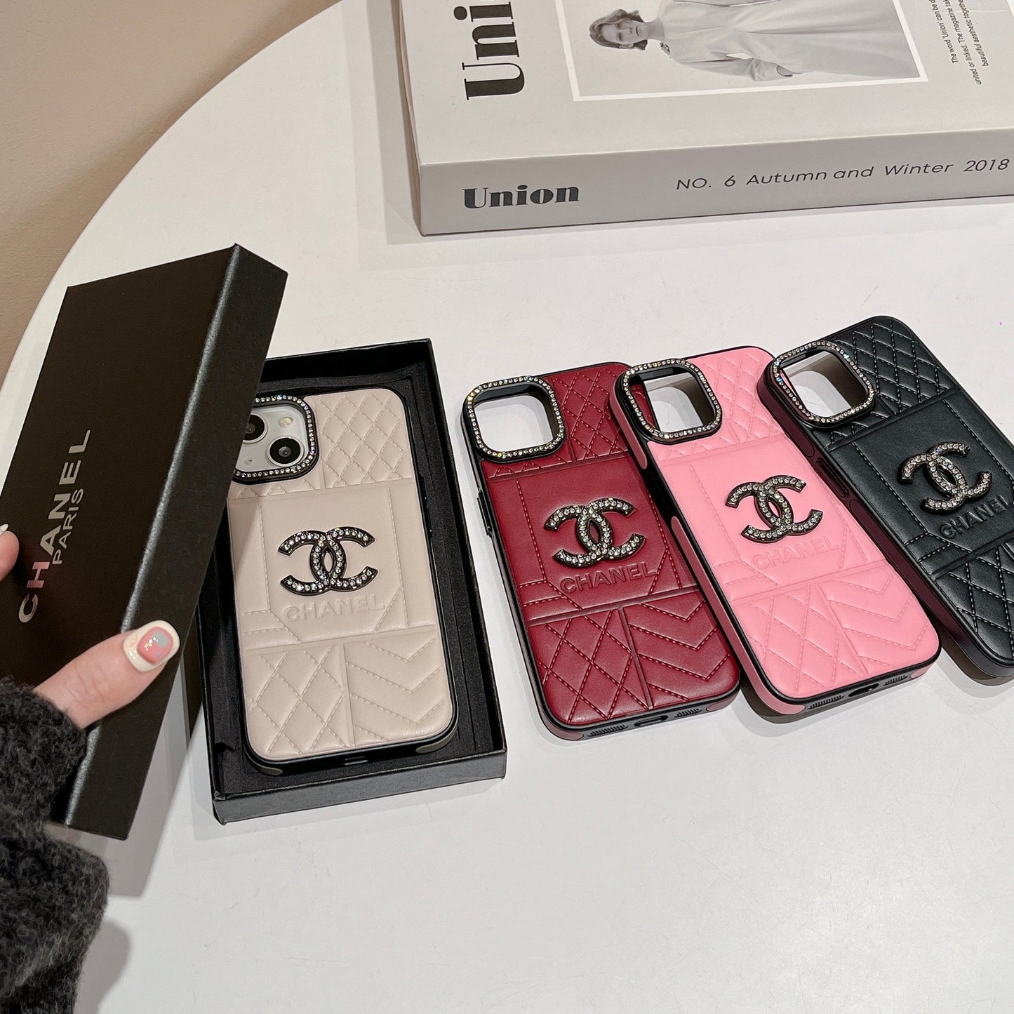 CC Rhombus Δερμάτινη θήκη iPhone