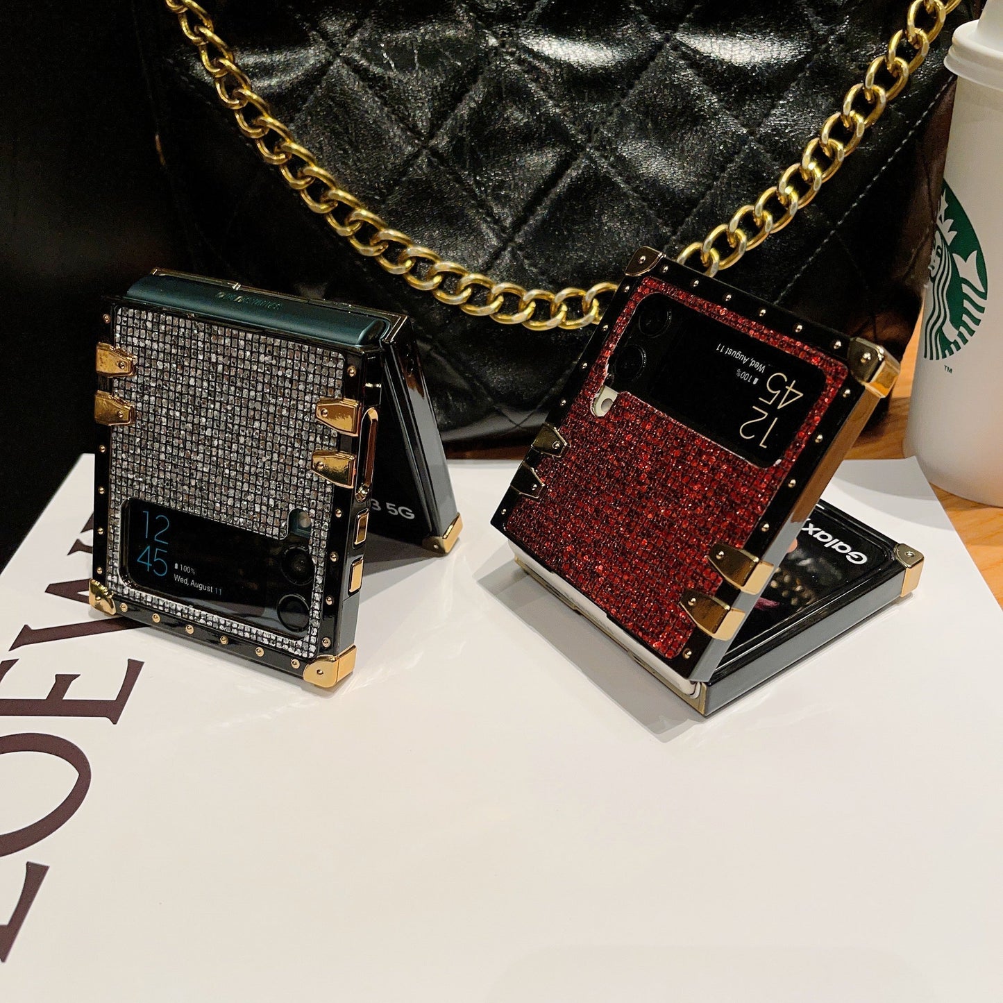 Samsung Galaxy Z Flip6/5/4/3 5G مربع العلبة "Ruby Ring"