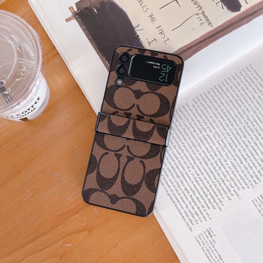 Coach Z Flip/Z Piegare la custodia del telefono Samsung con cinghia delle dita