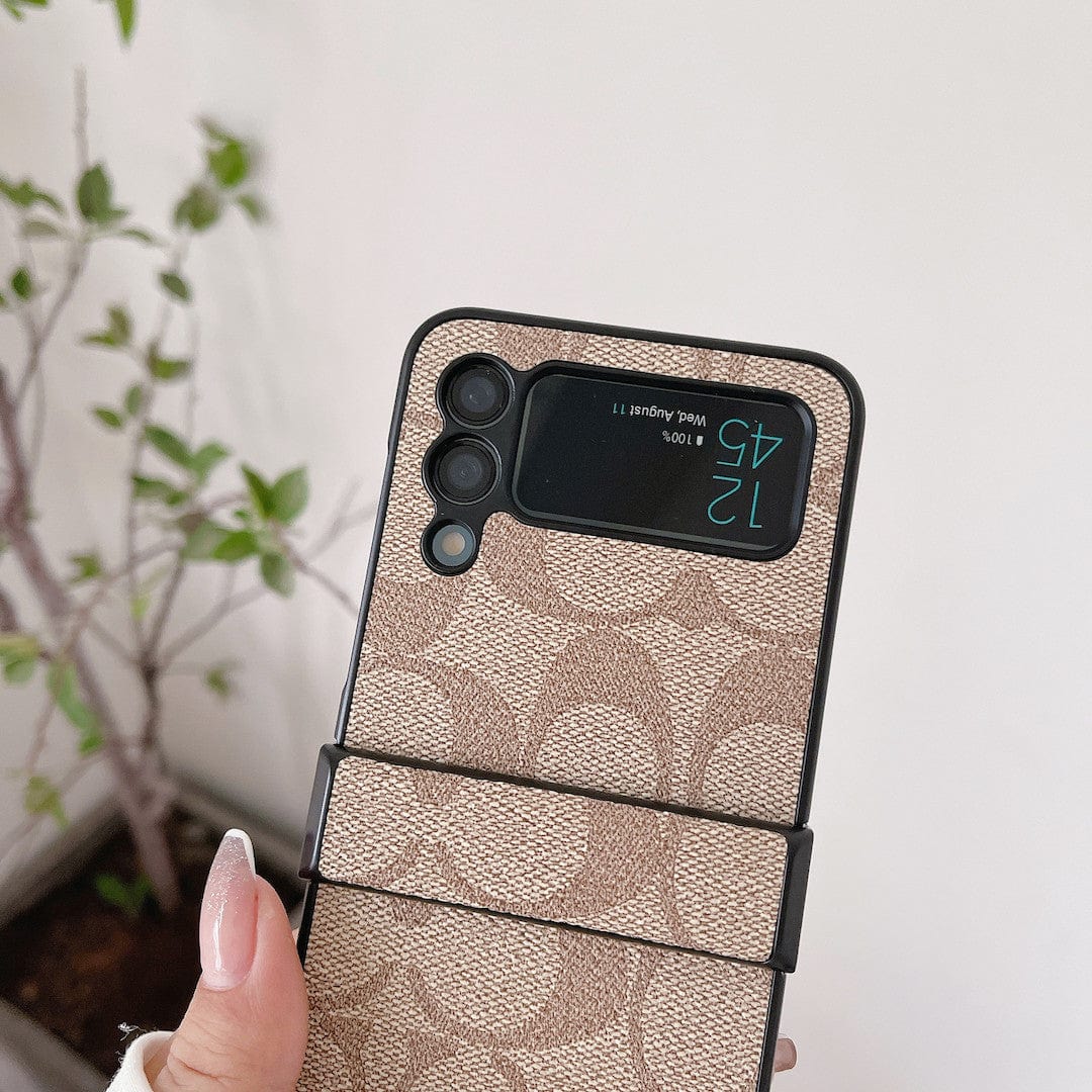 Coach Z Flip/Z Piegare la custodia del telefono Samsung con cinghia delle dita