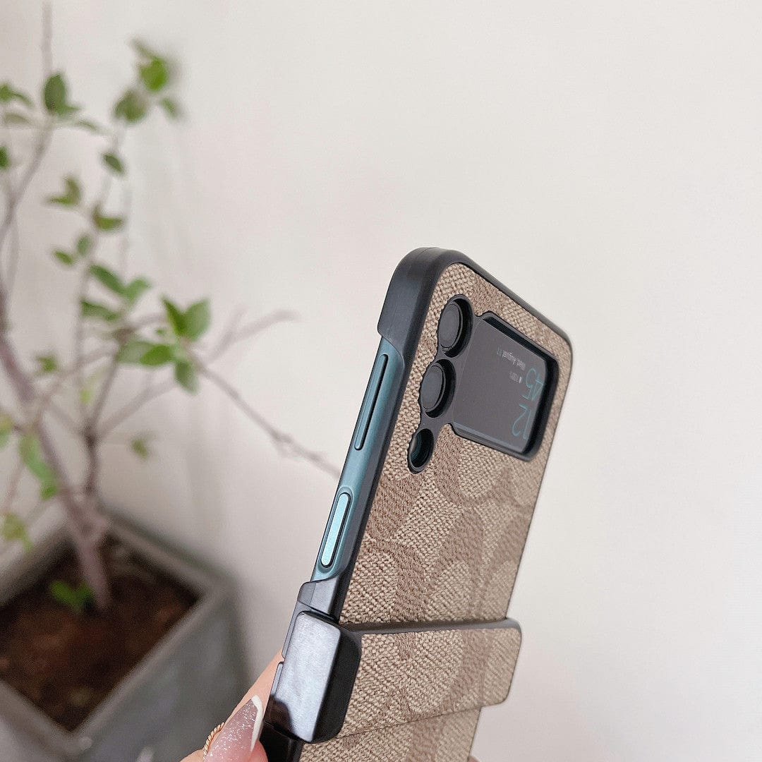 Coach Z Flip/Z Piegare la custodia del telefono Samsung con cinghia delle dita