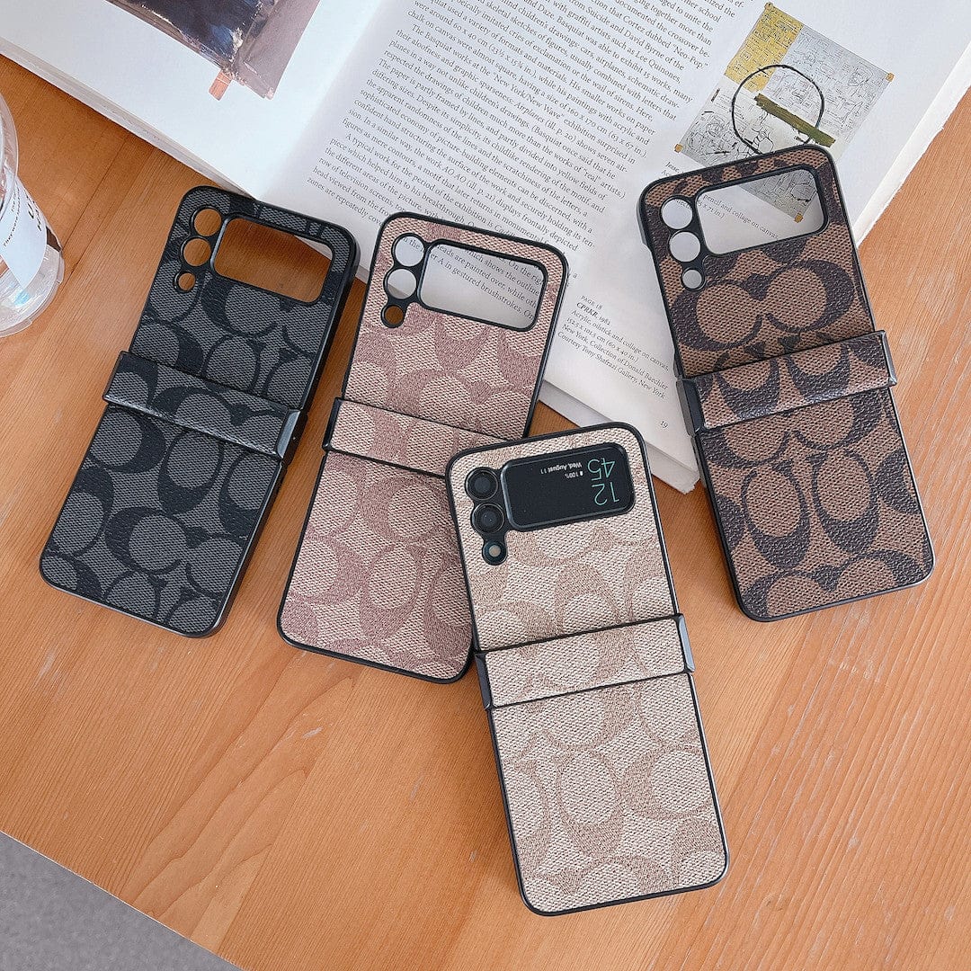 Coach Z Flip/Z Piegare la custodia del telefono Samsung con cinghia delle dita