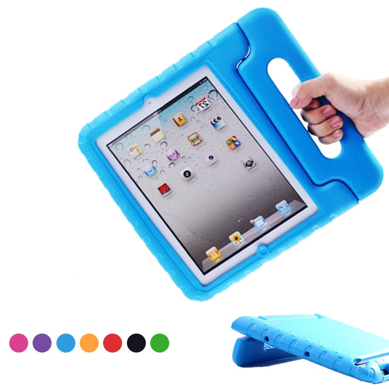 Kids Shockproof Case for Apple iPad with Handle & Stand