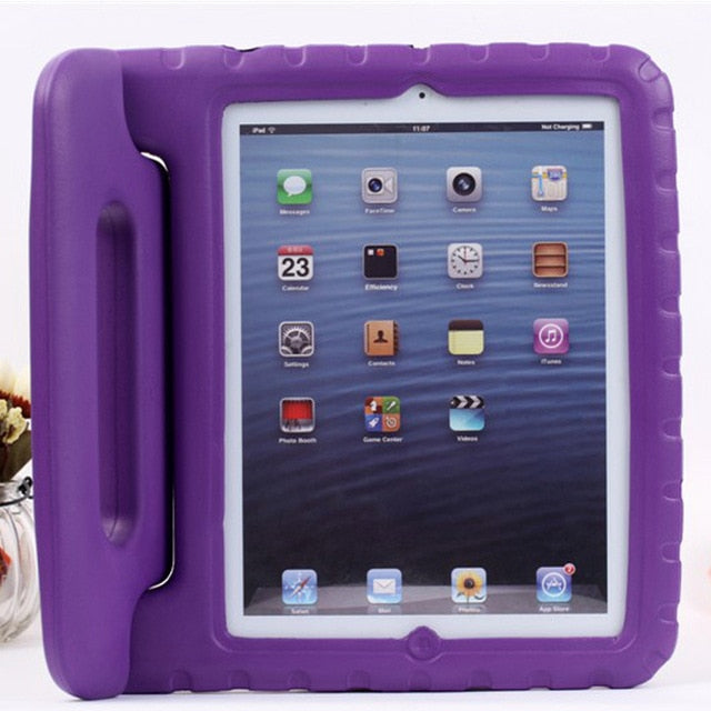 Kids Shockproof Case for Apple iPad with Handle & Stand