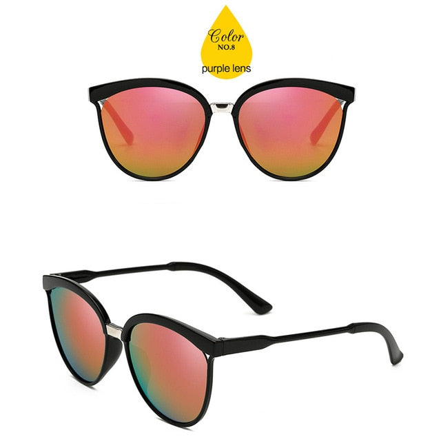 Leonlion Candies Brand Designer Cat Eye Solbriller Kvinner Luksusplast Solbriller Klassisk Retro Outdoor Oculos de Sol Gafas