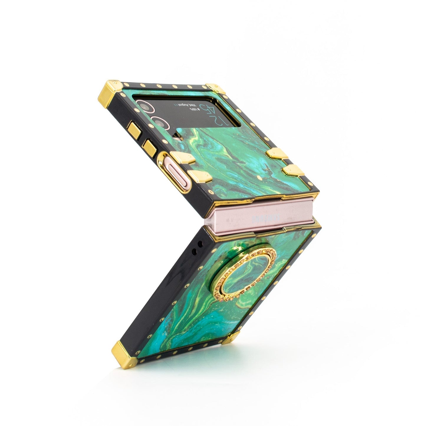 Samsung Galaxy Z Flip6/5/4/3 5G Custodia quadrata "Anello Isabis"