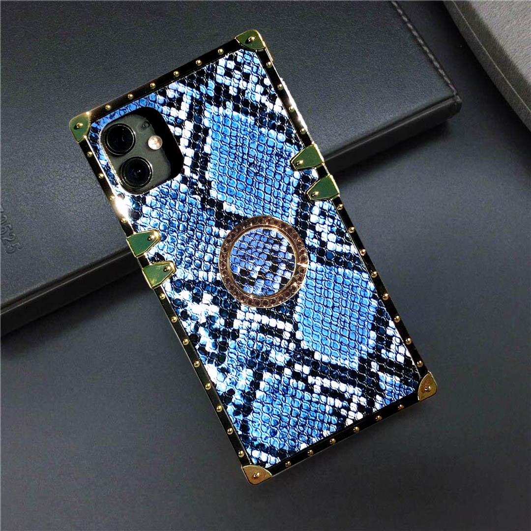 Samsung Case med Ring "Blue Rattlesnake"