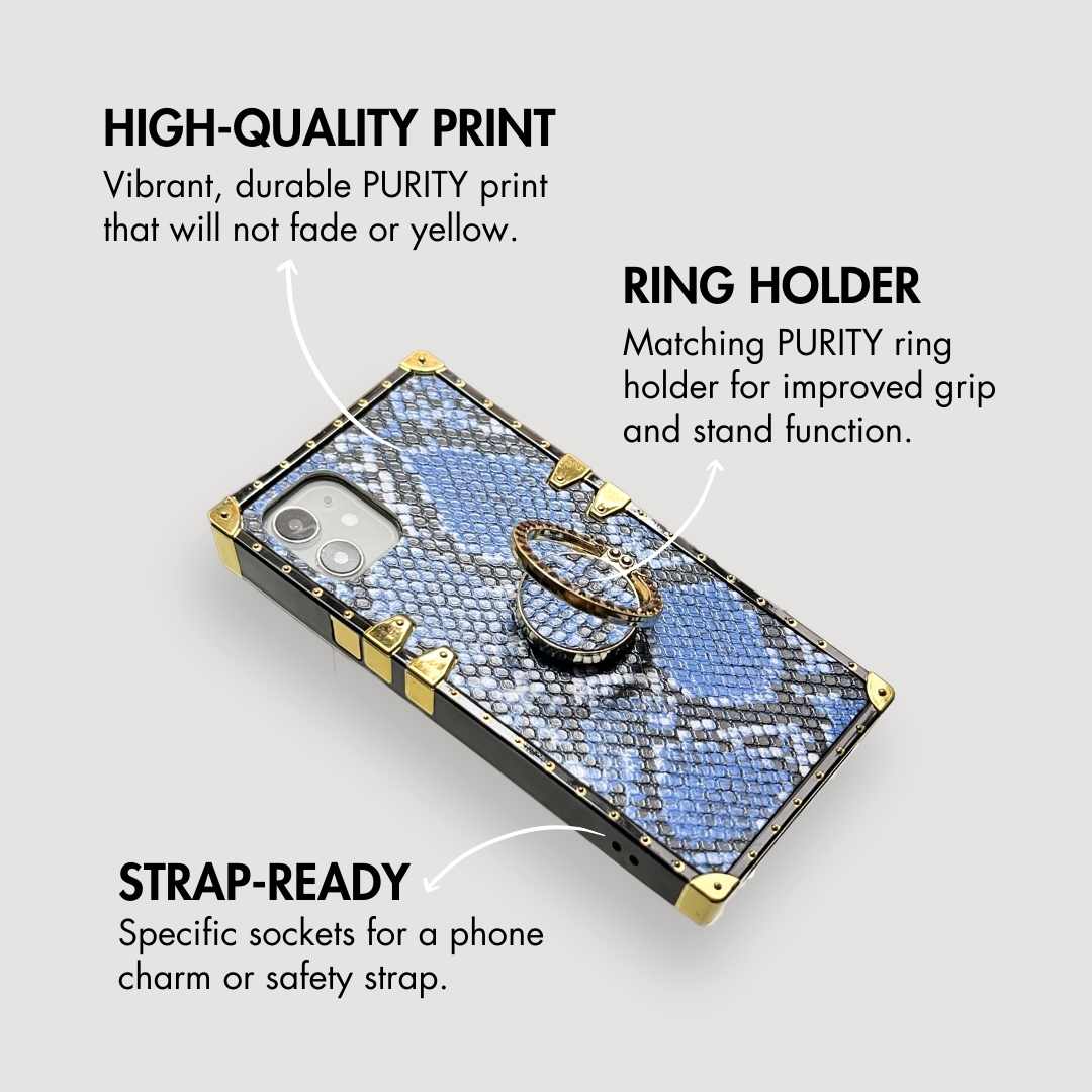 Samsung Case med Ring "Blue Rattlesnake"