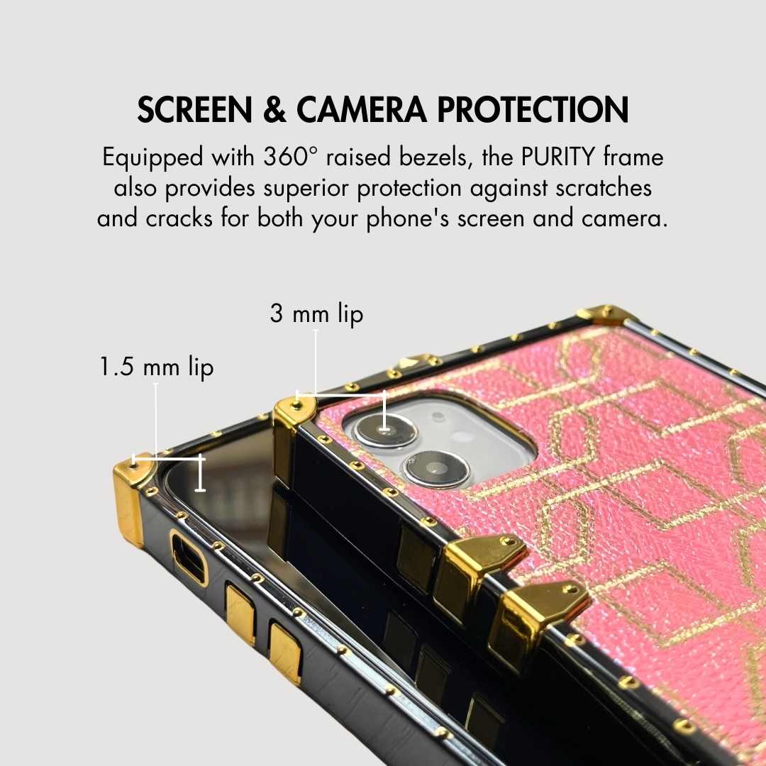 Samsung Case med ring "Peach"
